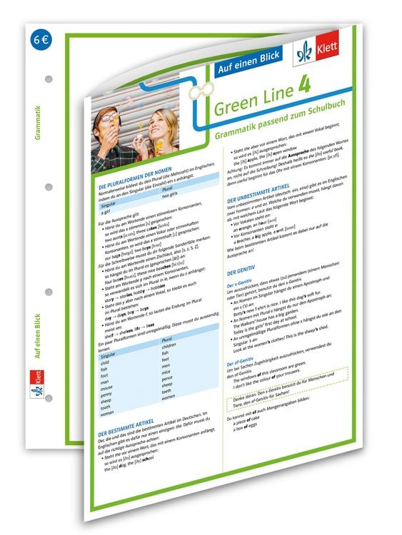 Bild vom Artikel Green Line 4. Auf einen Blick. G8. Klasse 8. Grammatik passend zum Schulbuch - Klappkarte (6 Seiten) vom Autor 