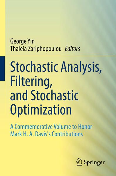 Produktbild: Stochastic Analysis, Filtering, and Stochastic Optimization