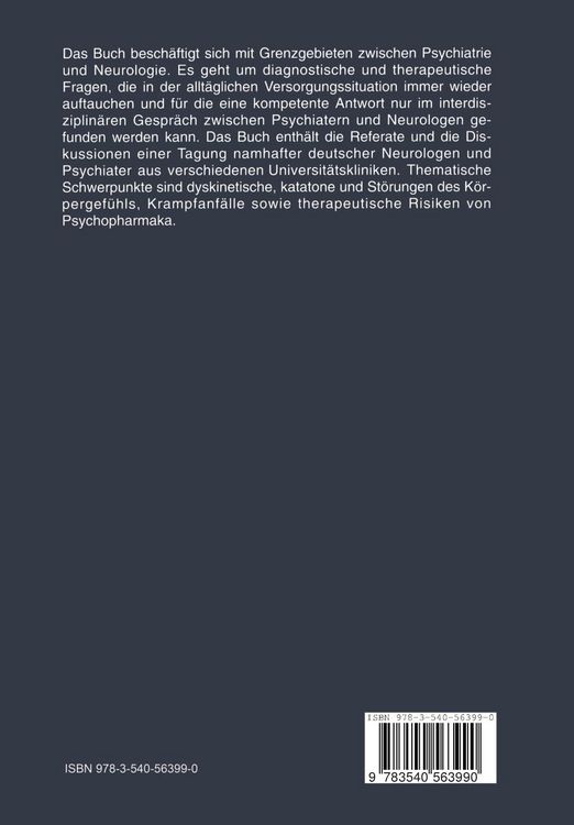 Produktbild: Therapie im Grenzgebiet von Psychiatrie und Neurologie