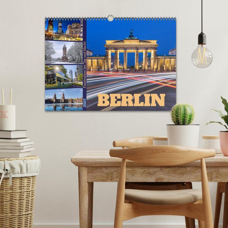 Produktbild: Berlin - Faszination bei Tag und Nacht (Wandkalender 2027 DIN A3 quer), CALVENDO Monatskalender