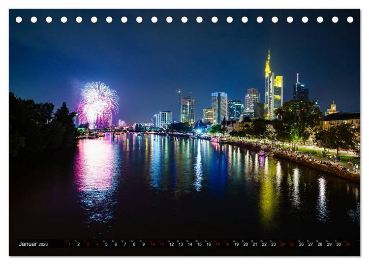 Produktbild: Main Frankfurt (Tischkalender 2026 DIN A5 quer), CALVENDO Monatskalender