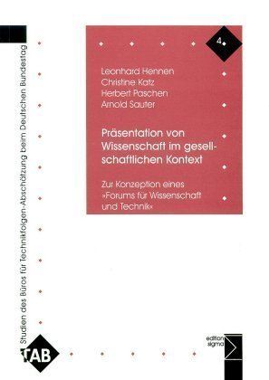 Produktbild: Pr&auml;sentation von Wissenschaft im gesellschaftlichen Kontext