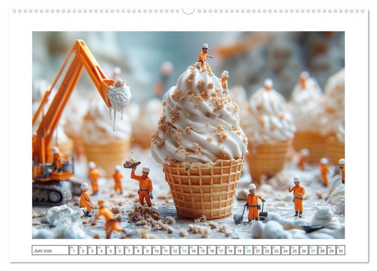Produktbild: Zauberhafte Miniaturwelt (hochwertiger Premium Wandkalender 2026 DIN A2 quer), Kunstdruck in Hochglanz