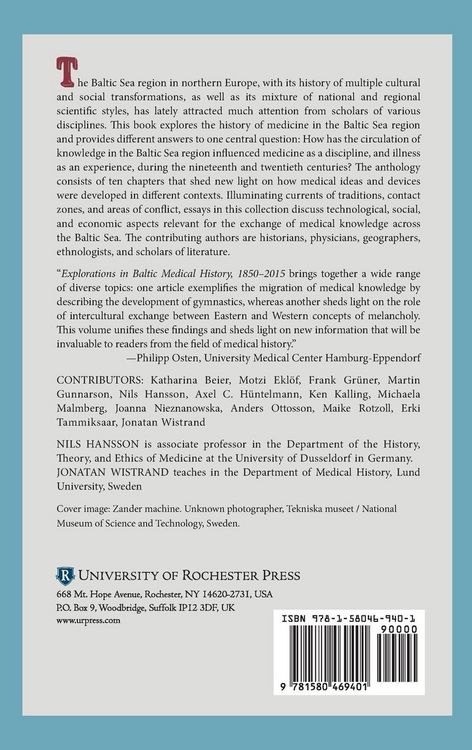 Produktbild: Explorations in Baltic Medical History, 1850-2015