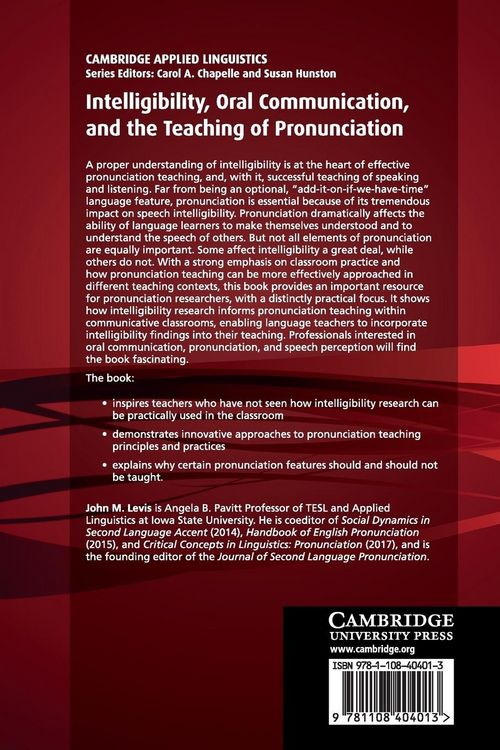Produktbild: Intelligibility, Oral Communication, and the Teaching of Pronunciation