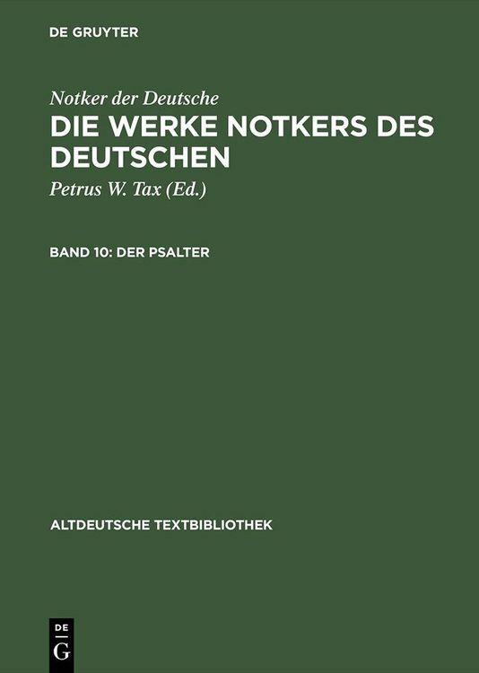 Produktbild: Der Psalter