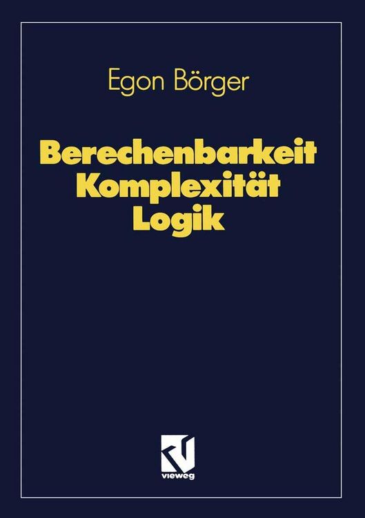Produktbild: Berechenbarkeit Komplexit&auml;t Logik