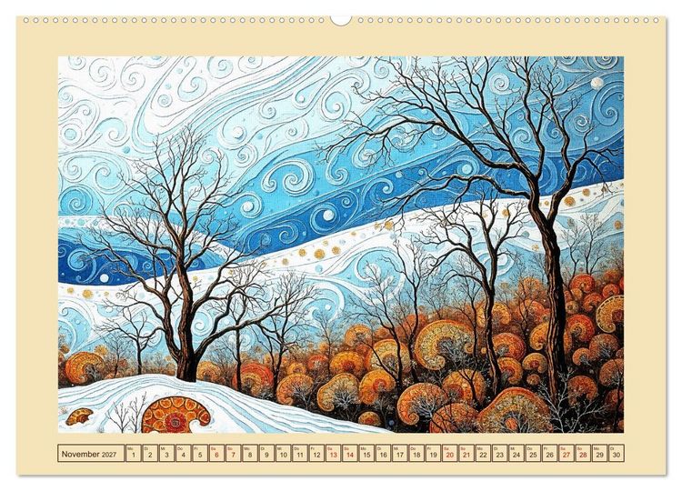 Produktbild: Topografie der Fantasie (hochwertiger Premium Wandkalender 2027 DIN A2 quer), Kunstdruck in Hochglanz