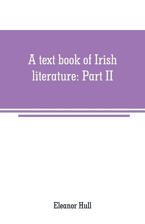 Produktbild: A text book of Irish literature