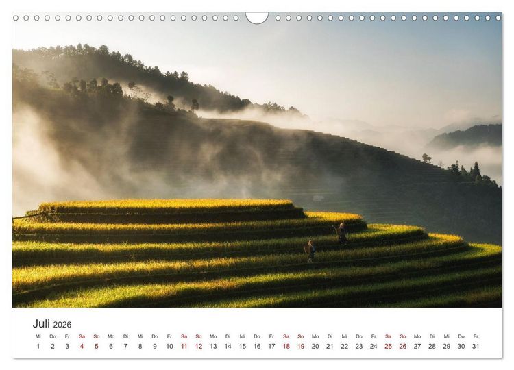Produktbild: Vietnam - Das beeindruckende Land am Pazifik. (Wandkalender 2026 DIN A3 quer), CALVENDO Monatskalender