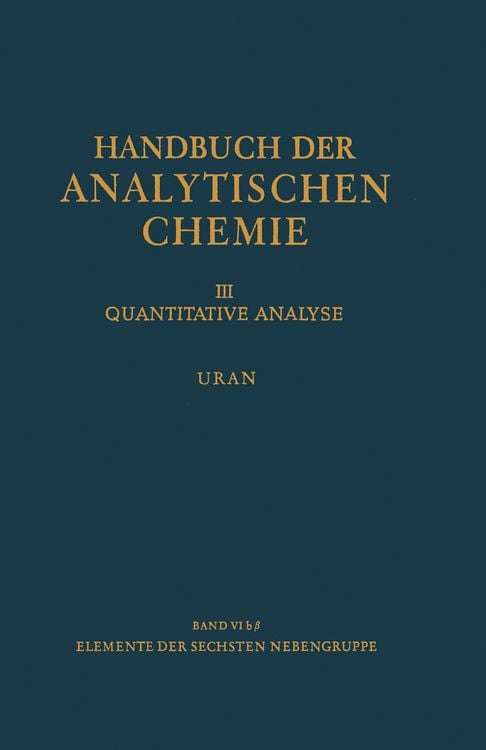Produktbild: Elemente der Sechsten Nebengruppe Uran