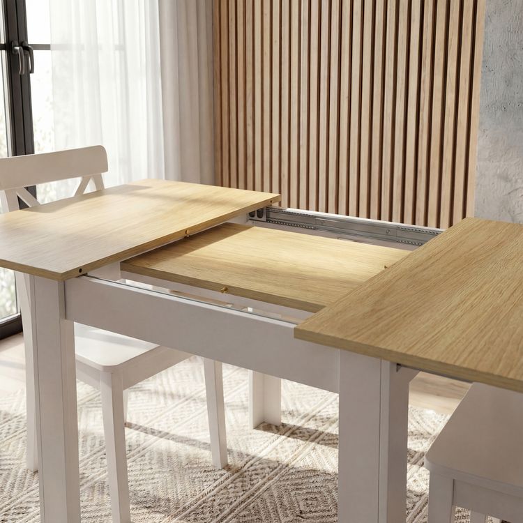 Produktbild: Esstisch K&uuml;chentisch Pesoli ausziehbar 80-120 cm