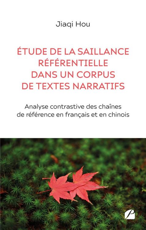 Produktbild: &Eacute;tude de la saillance r&eacute;f&eacute;rentielle dans un corpus de textes narratifs