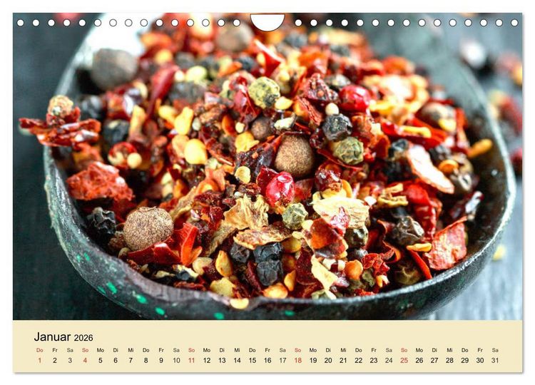 Produktbild: Aromatische Gew&uuml;rze. Die himmlischen Kostbarkeiten aus aller Welt (Wandkalender 2026 DIN A4 quer), CALVENDO Monatskalender