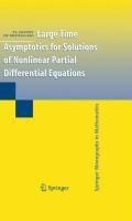 Produktbild: Large Time Asymptotics for Solutions of Nonlinear Partial Differential Equations