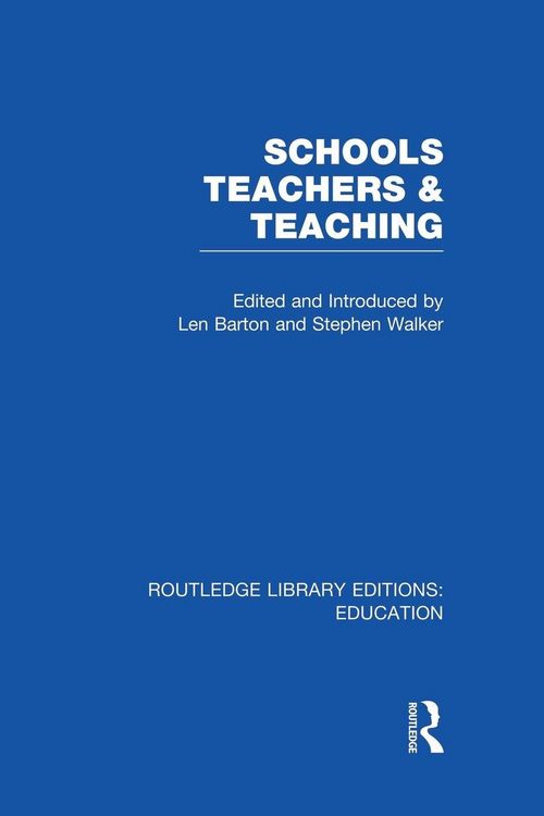 Produktbild: Schools, Teachers and Teaching (RLE Edu N)