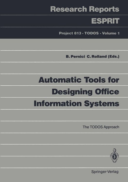 Produktbild: Automatic Tools for Designing Office Information Systems