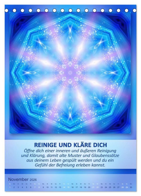 Produktbild: Light Energy Mandalas - Kalender - Vol. 2 (Tischkalender 2026 DIN A5 hoch), CALVENDO Monatskalender