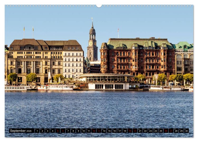 Produktbild: Hamburger Highlights (Wandkalender 2026 DIN A2 quer), CALVENDO Monatskalender