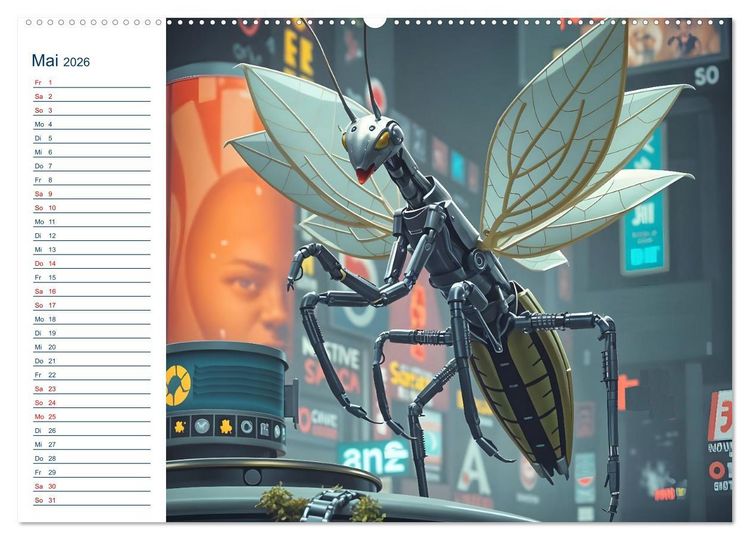 Produktbild: Roboter im Einsatz - Digitale Vernetzung und die Zukunft der Arbeit (hochwertiger Premium Wandkalender 2026 DIN A2 quer), Kunstdruck in Hochglanz