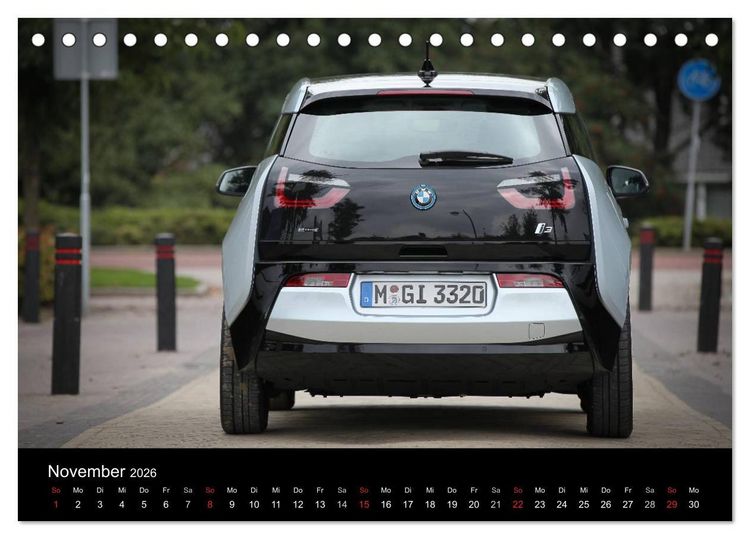 Produktbild: BMW i3 (Tischkalender 2026 DIN A5 quer), CALVENDO Monatskalender