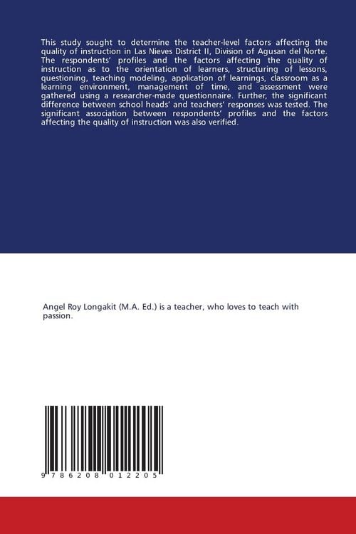 Produktbild: TEACHER-LEVEL FACTORS AFFECTING THE QUALITY OF INSTRUCTION
