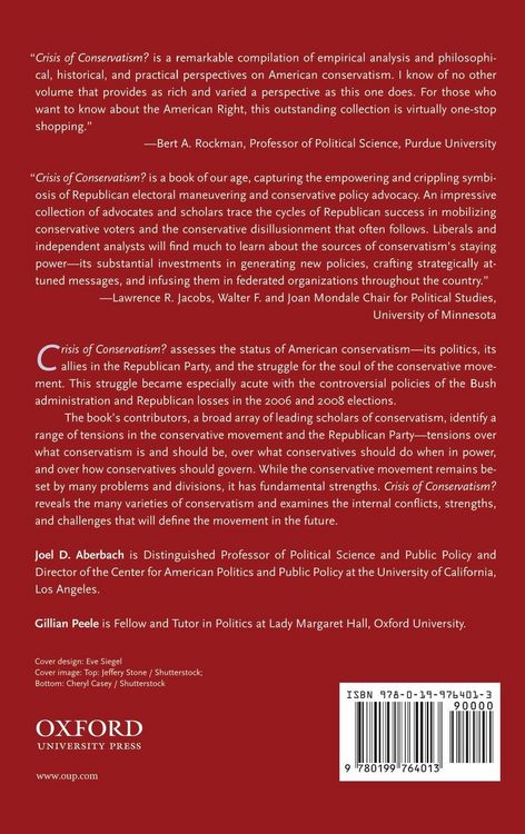 Produktbild: Crisis of Conservatism?