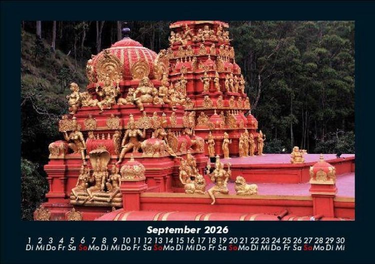 Produktbild: Tempel unserer Erde 2026 Fotokalender DIN A5