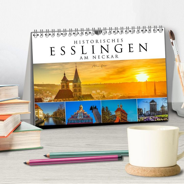Produktbild: Historisches Esslingen am Neckar 2026 (Tischkalender 2026 DIN A5 quer), CALVENDO Monatskalender