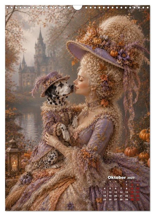 Produktbild: Rococo Tr&auml;ume (Wandkalender 2027 DIN A3 hoch), CALVENDO Monatskalender