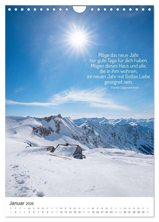 Produktbild: Christliche Natur-Poster 2026 (Wandkalender 2026 DIN A4 hoch), CALVENDO Monatskalender