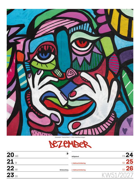 Produktbild: Street Art Wochenplaner Kalender 2027