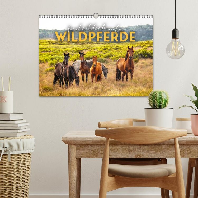 Produktbild: Freiheitsliebende Wildpferde (Wandkalender 2026 DIN A3 quer), CALVENDO Monatskalender