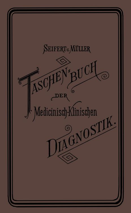 Produktbild: Taschenbuch der Medicinisch-Klinischen Diagnostik