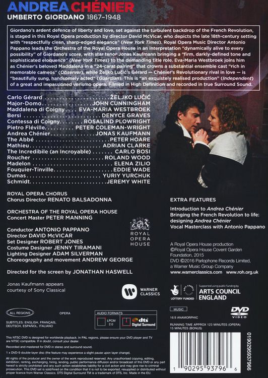 Produktbild: Andrea Chenier - Royal Opera House 2015