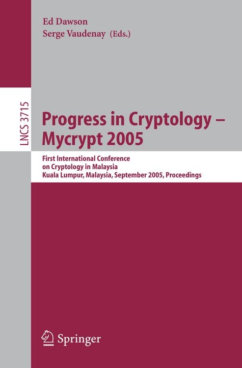 Produktbild: Progress in Cryptology – Mycrypt 2005
