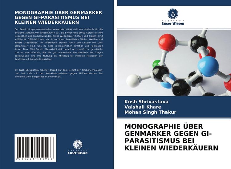 Produktbild: Monographie &uuml;ber Genmarker Gegen Gi-Parasitismus bei Kleinen Wiederk&auml;uern