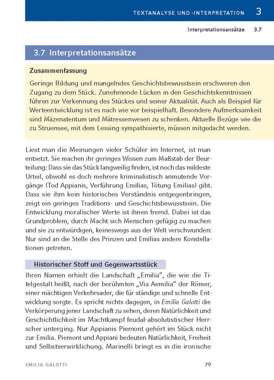 Produktbild: Emilia Galotti von Gotthold Ephraim Lessing