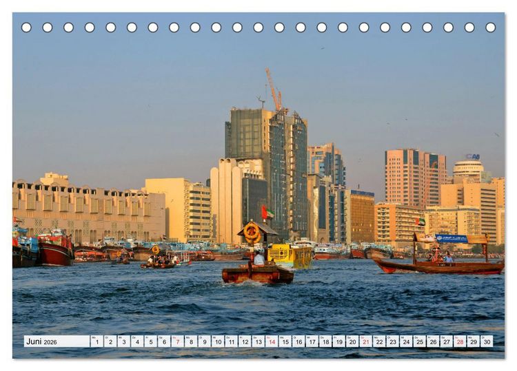 Produktbild: Einzigartiges DUBAI, die Metropole der Superlative (Tischkalender 2026 DIN A5 quer), CALVENDO Monatskalender