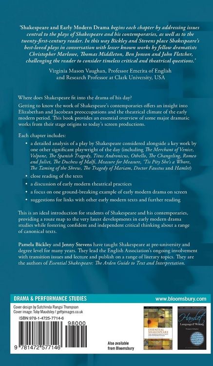 Produktbild: Shakespeare and Early Modern Drama