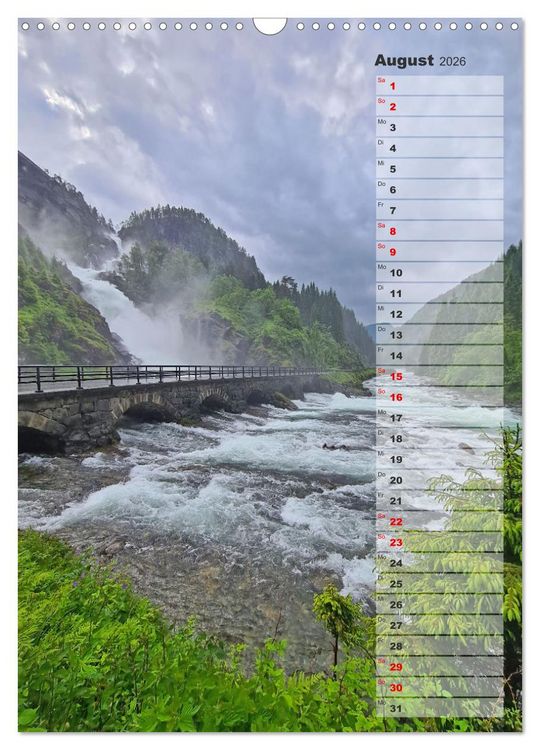 Produktbild: Skandinavien entdecken - Von Schweden nach Norwegen mit dem Wohnmobil (Wandkalender 2026 DIN A3 hoch), CALVENDO Monatskalender