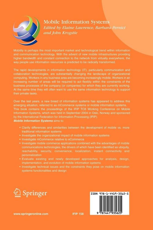 Produktbild: Mobile Information Systems