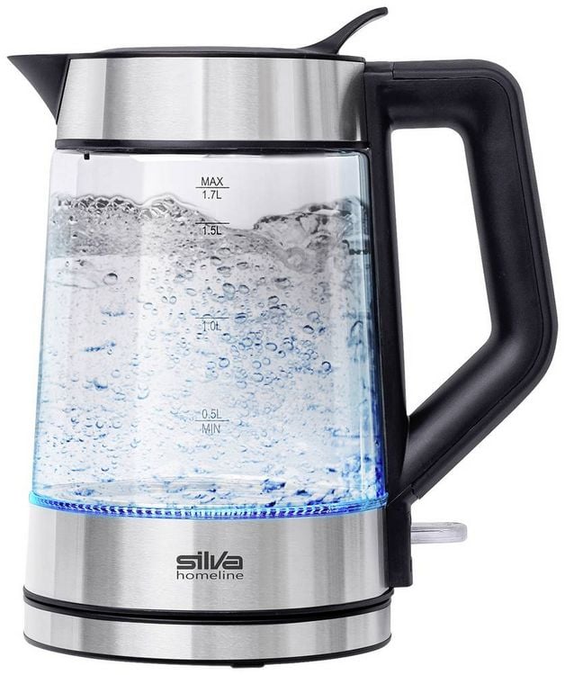 Produktbild: Silva Homeline KL-G 2007 Wasserkocher Silber, Schwarz Fassungsverm&ouml;gen: 1.7l