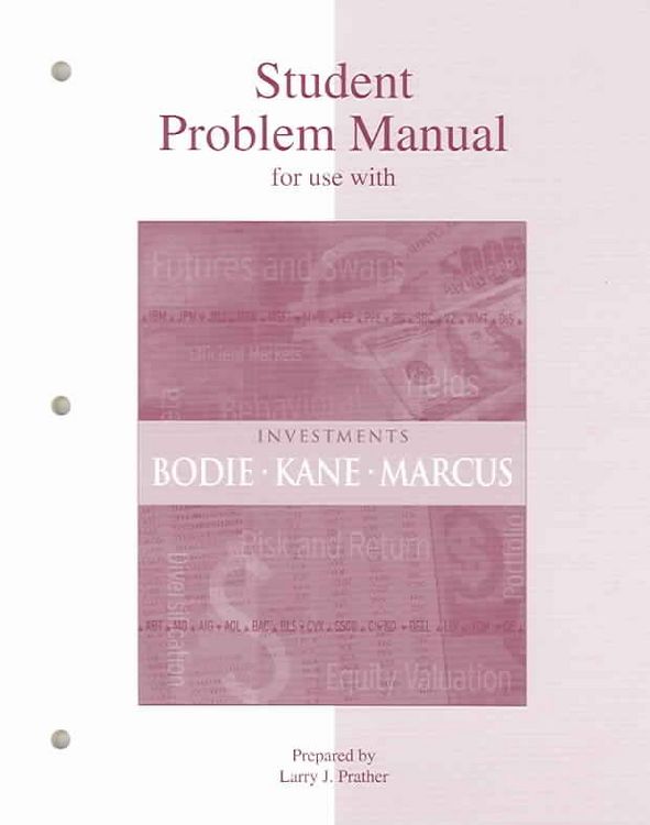 Produktbild: Student Problem Manual to Accompany Investments