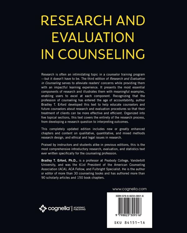 Produktbild: Research and Evaluation in Counseling