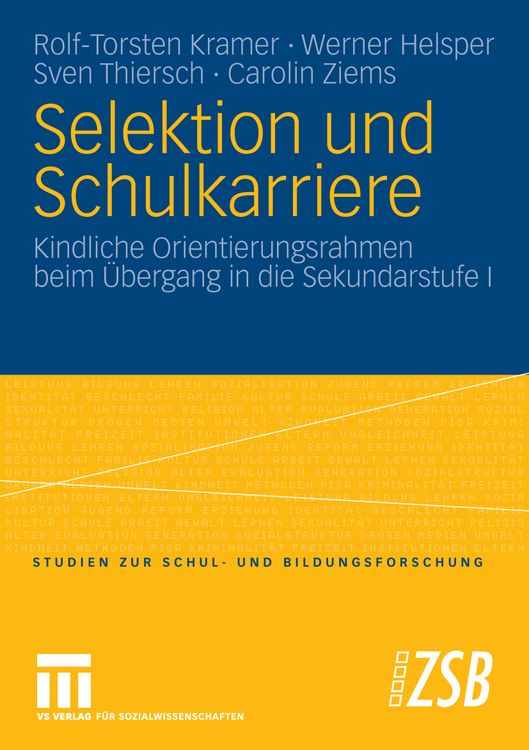 Produktbild: Selektion und Schulkarriere