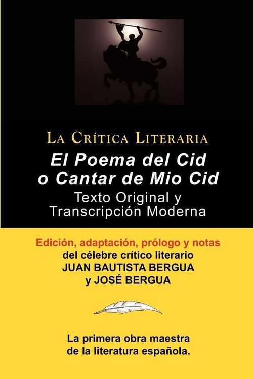 Produktbild: Poema Del Cid o Cantar de Mio Cid