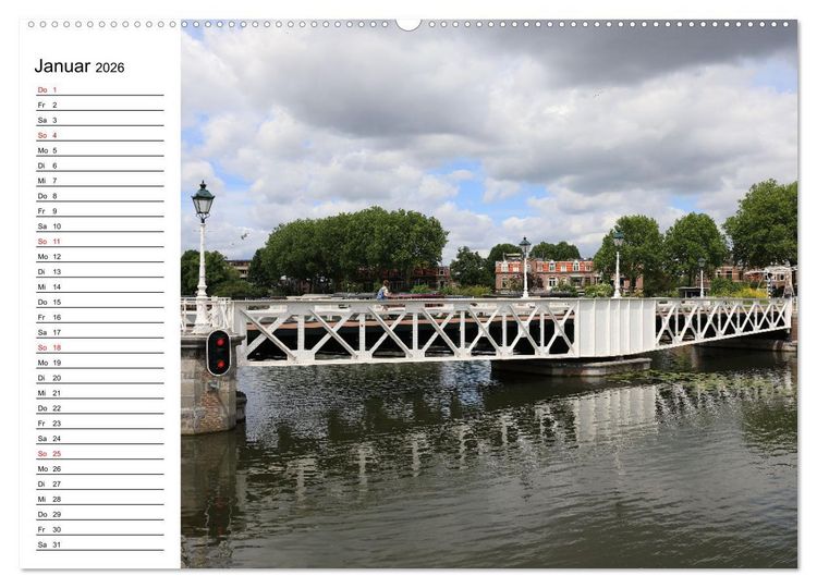 Produktbild: Holl&auml;ndische Architektur Geburtstagskalender (hochwertiger Premium Wandkalender 2026 DIN A2 quer), Kunstdruck in Hochglanz