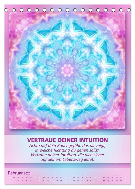 Produktbild: Light Energy Mandalas - Kalender - Vol. 2 (Tischkalender 2026 DIN A5 hoch), CALVENDO Monatskalender