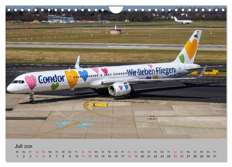 Produktbild: Welt der Flugzeuge - Faszination Luftfahrt 2026 (Wandkalender 2026 DIN A4 quer), CALVENDO Monatskalender